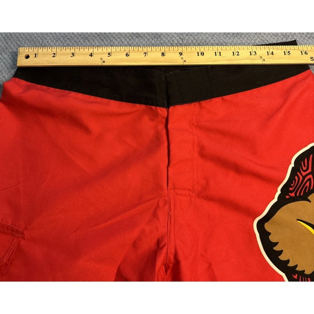 Route One Apparel Men's Red Maryland Terps Board Shorts Size 32